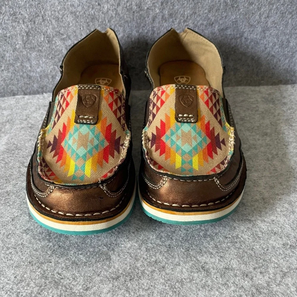 Ariat Cruiser Womens Metallic Bronze Serape Southwestern Slip On Loafers Shoes